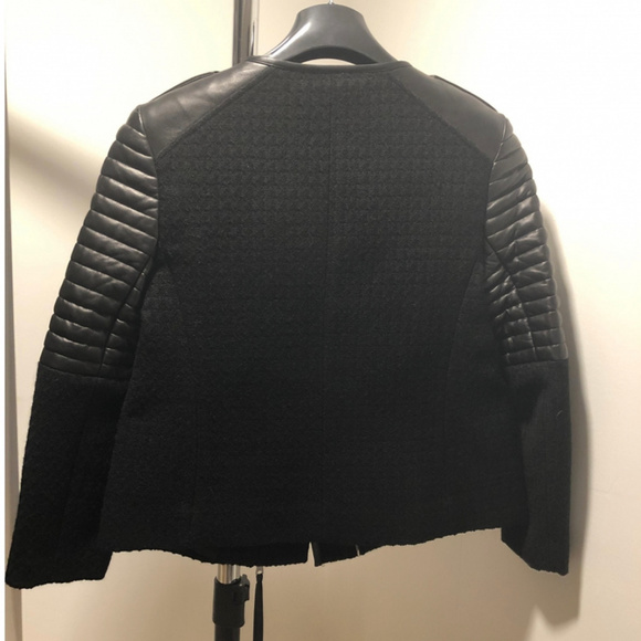 Rebecca Minkoff Lambskin Leather and Wool Jacket - Picture 3 of 3